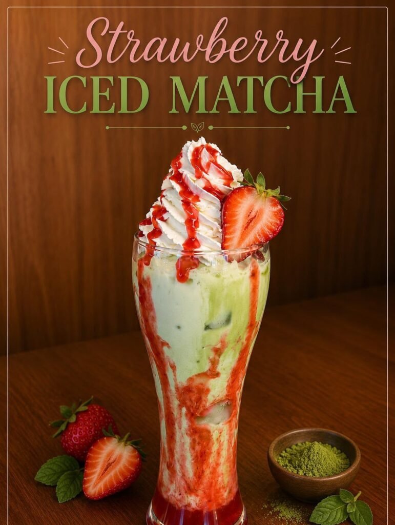 Strawberry Iced Matcha